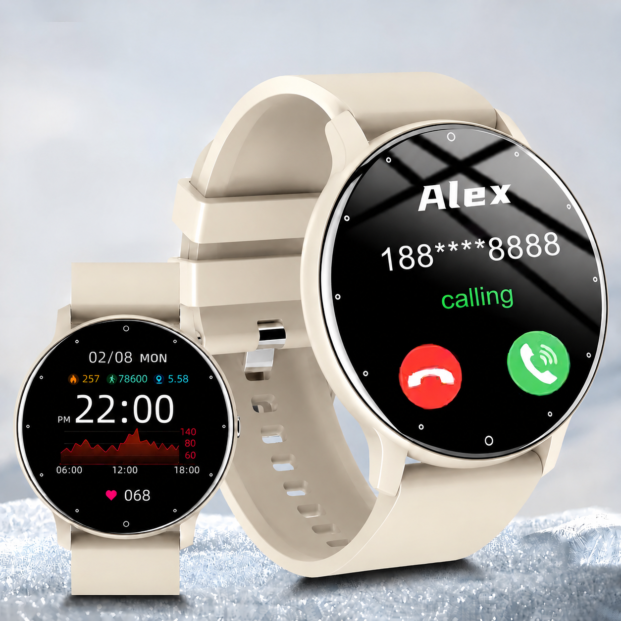 Smartwatch Watches Gift For Women - Multifunctional Full-touchscreen Smartwatch, Wireless Calling, DIY