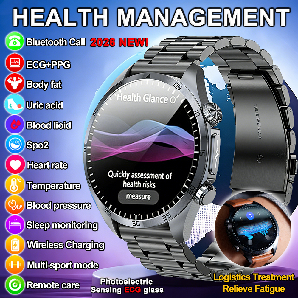 Smartwatch Online Watches For Men - 2026 Brand New upgrade Health Check