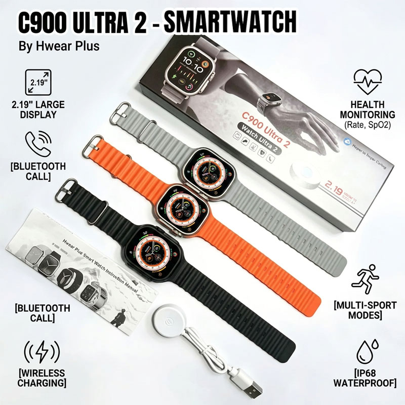 Smartwatch Watches Girls - New C900 Ultra 2 Smart Watch