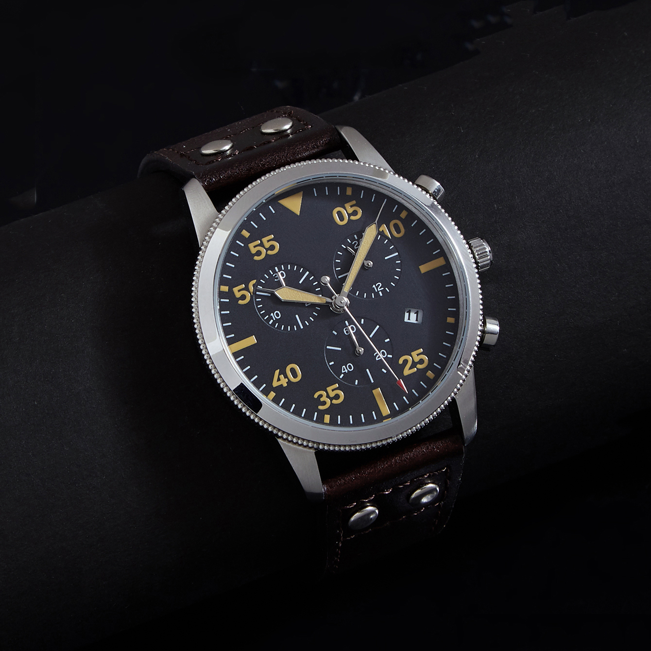 Solar Powered Watch - Chronograph Watch JS05 Miyota Movement 316L