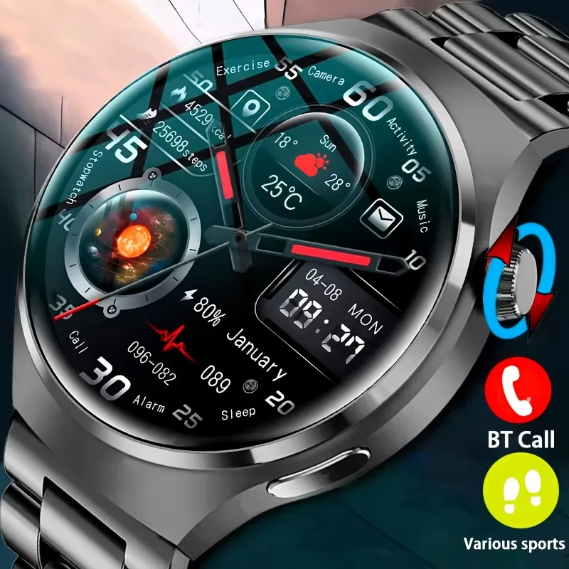 Hybrid Smartwatch - LAXASFIT 2026 New Men's Smartwatch 1.52-inch