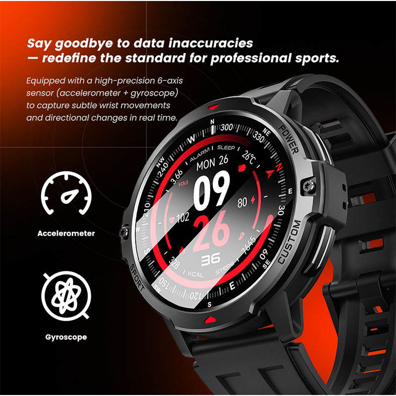 NEW 6-Axis Gyroscope Military  - Smartwatch Timex Watches For Men 리뷰 및 가격