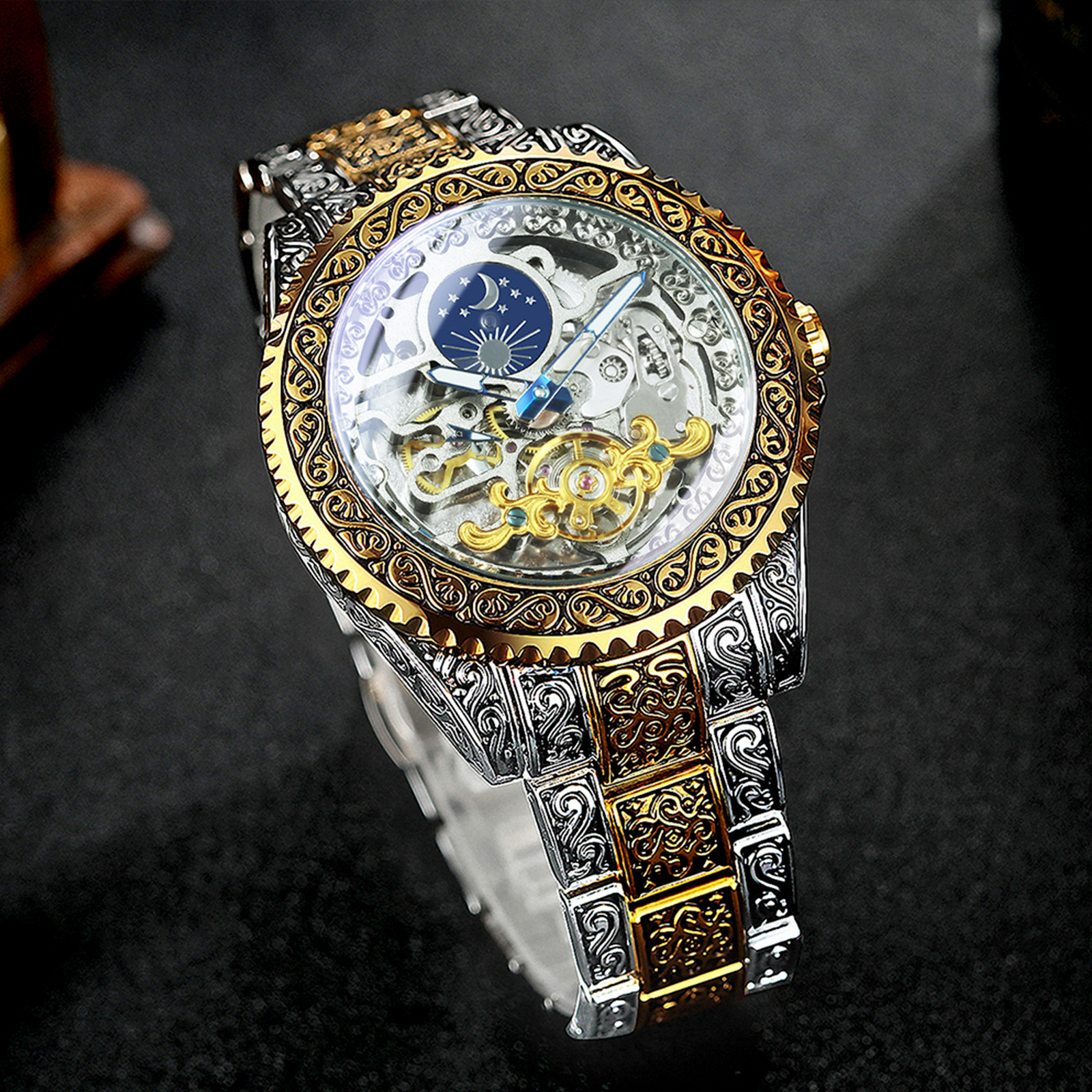 Forsining Luxury Gold Skeleton - Minimalist Thin Watch 리뷰 및 가격