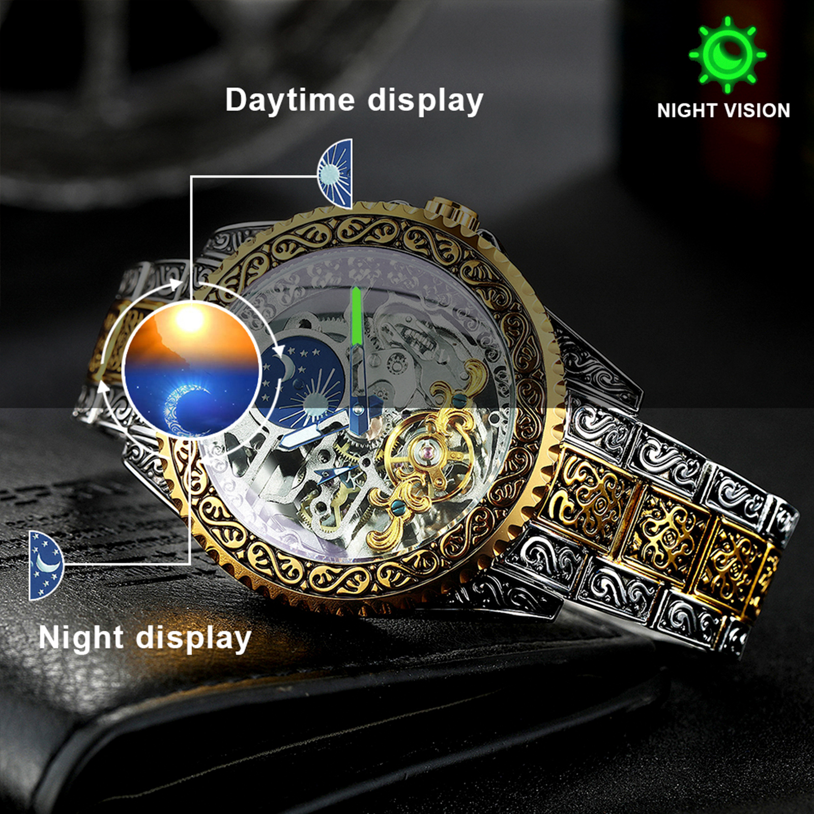 Forsining Luxury Gold Skeleton - Minimalist Thin Watch 리뷰 및 가격