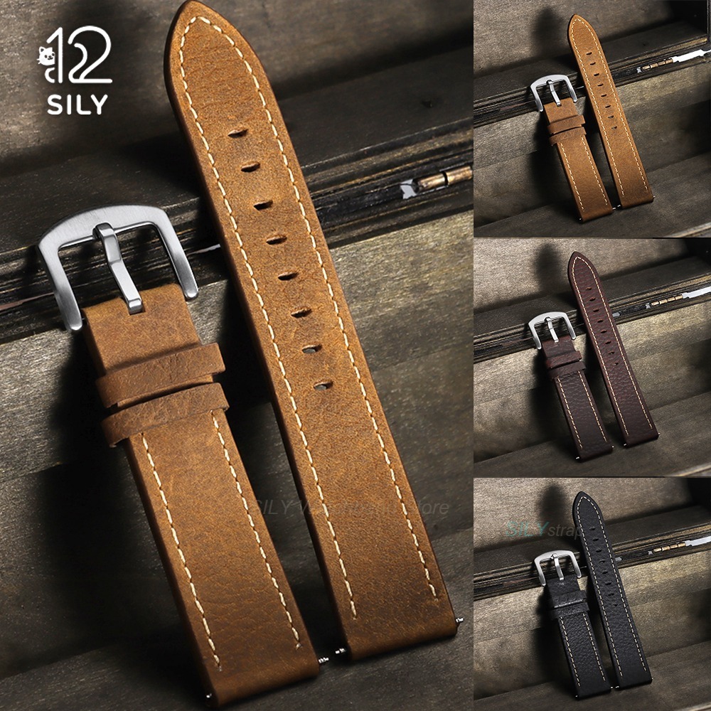 20/22mm Calfskin Leather Watch - Smartwatch Vintage Watches For Women 리뷰 및 가격