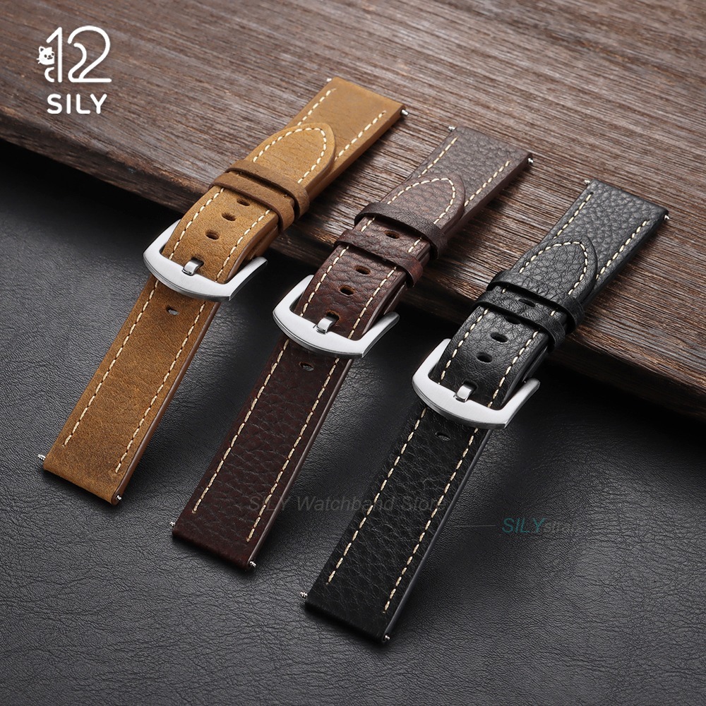 20/22mm Calfskin Leather Watch - Smartwatch Vintage Watches For Women 리뷰 및 가격