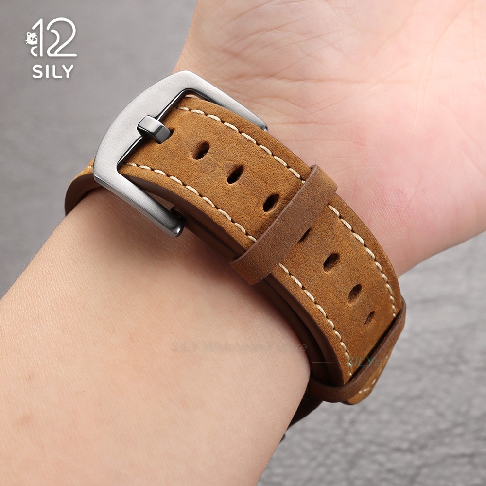 20/22mm Calfskin Leather Watch - Smartwatch Vintage Watches For Women 리뷰 및 가격