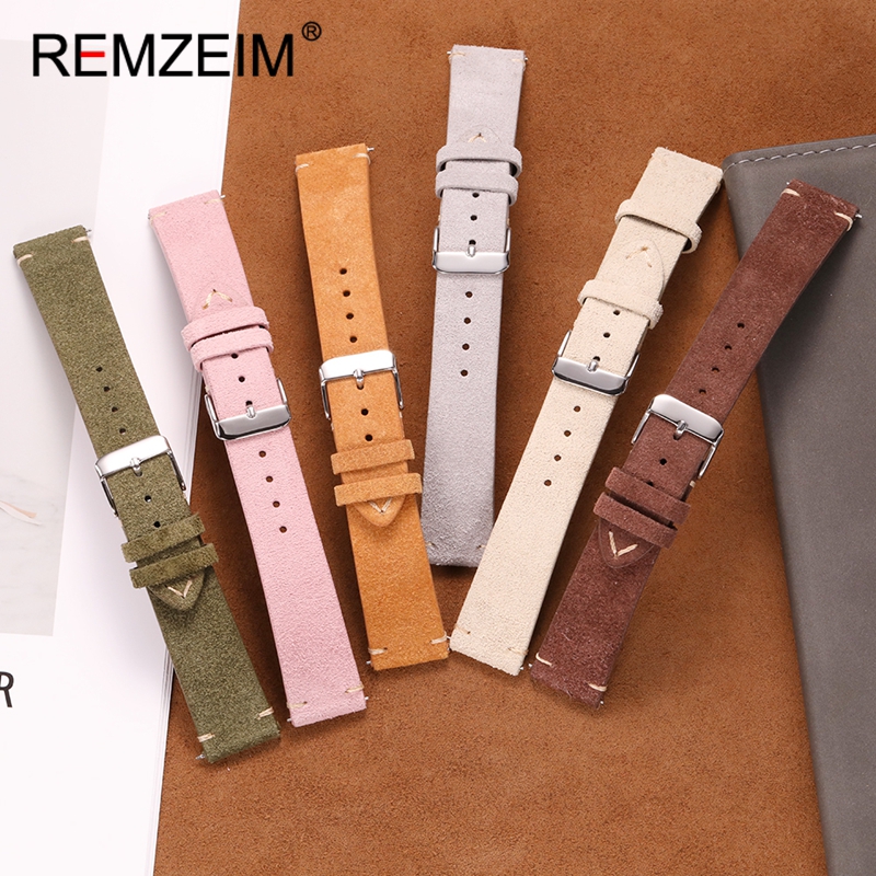 Suede Quick Release Leather Re - Smartwatch Vintage Watches For Women 리뷰 및 가격