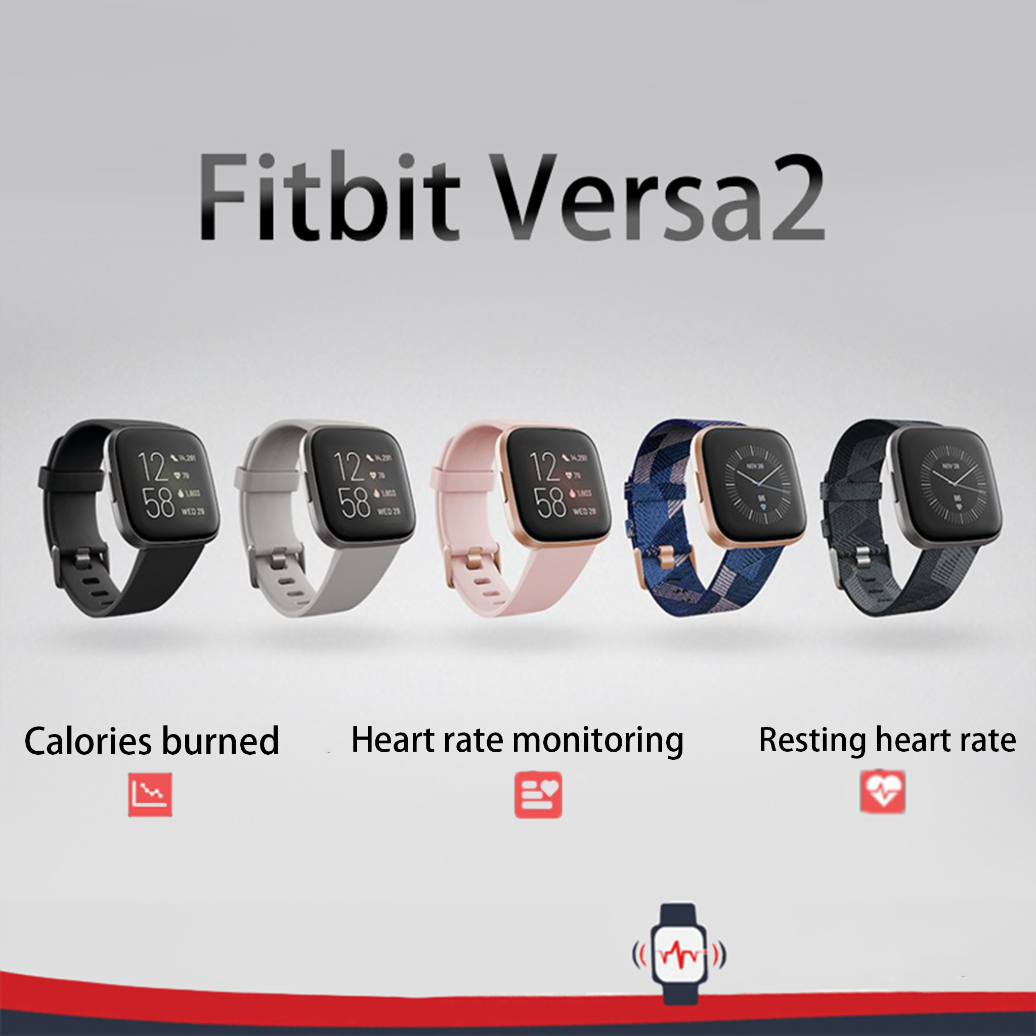 Fitbit Versa 2 Health and Fitn - Hybrid Smartwatch 리뷰 및 가격