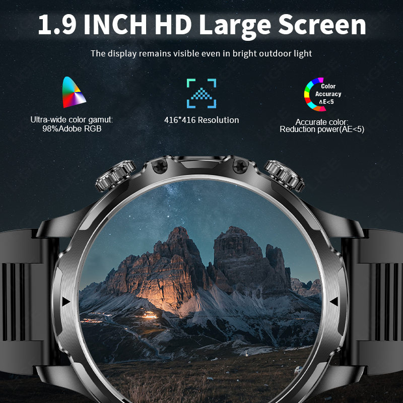 LIGE Smartwatch Military Men 1 - Smartwatch Timex Watches For Men 리뷰 및 가격