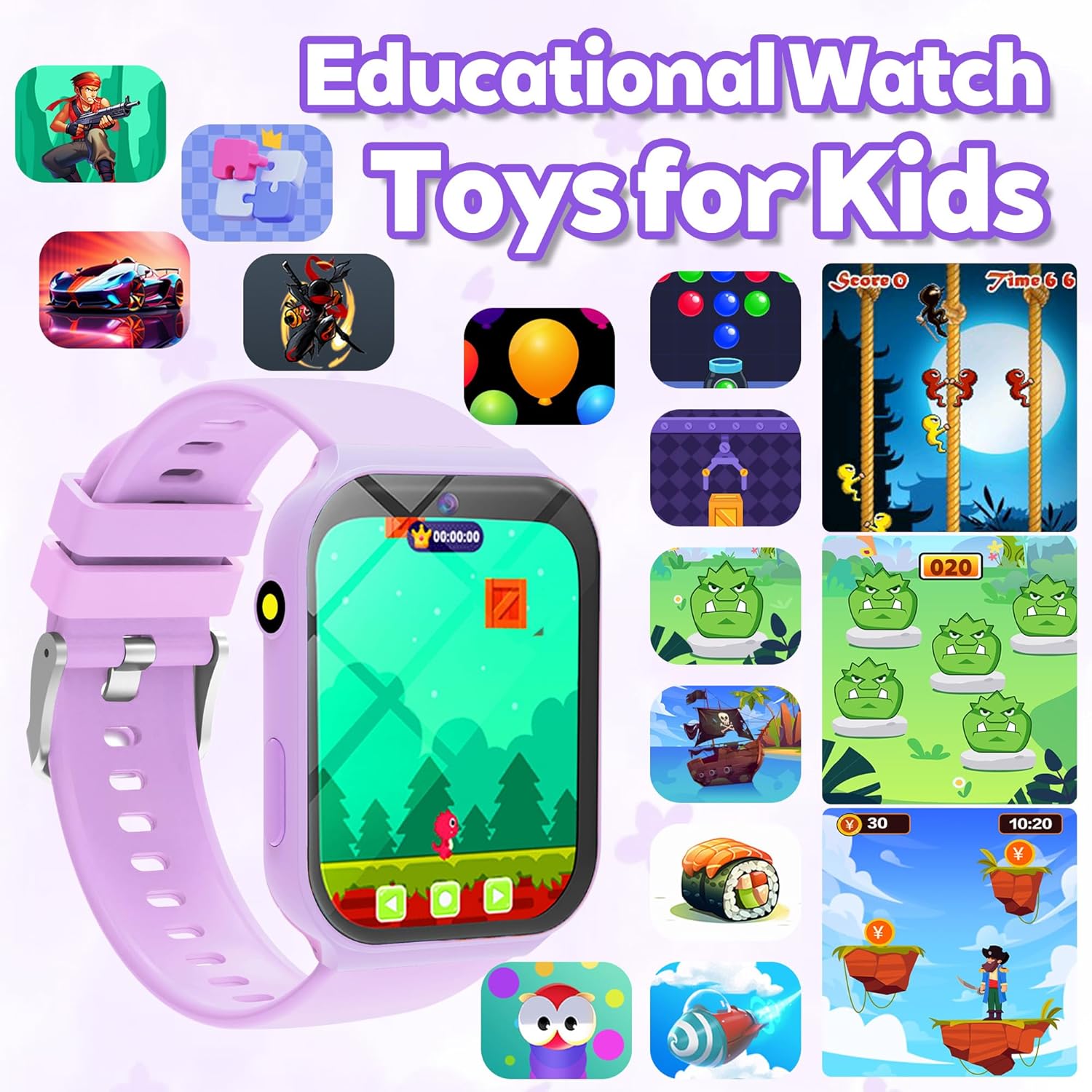Kids Smart Watch with 18 Games - Smartwatch Digital Watches For Kid Girl 리뷰 및 가격