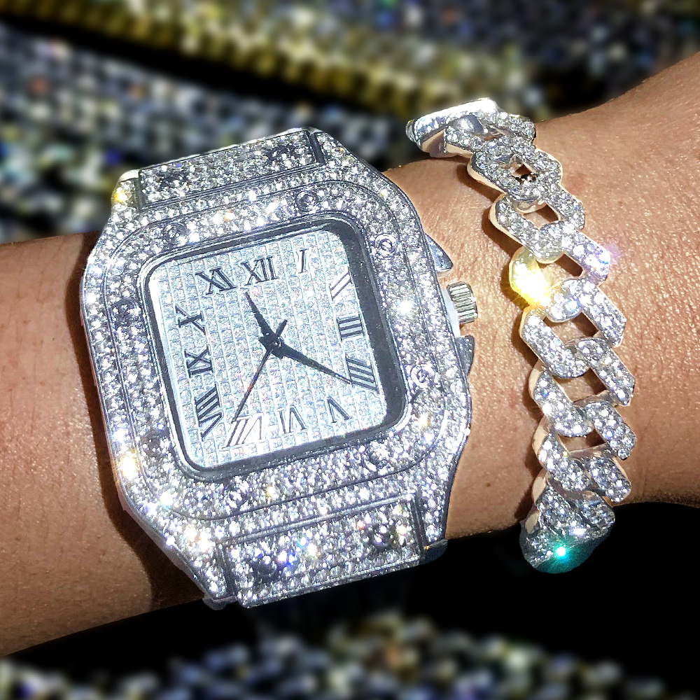 Luxury Moissanite Iced Out Wat - Minimalist Thin Watch 리뷰 및 가격