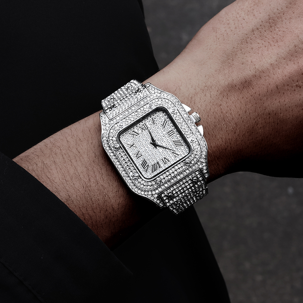 Luxury Moissanite Iced Out Wat - Minimalist Thin Watch 리뷰 및 가격