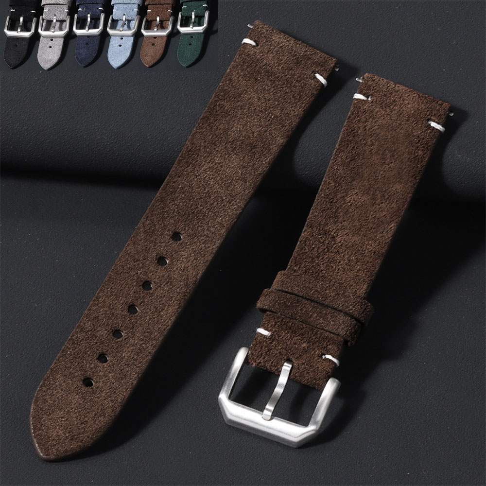 20mm 22mm Soft Suede Leather W - Smartwatch Vintage Watches For Women 리뷰 및 가격