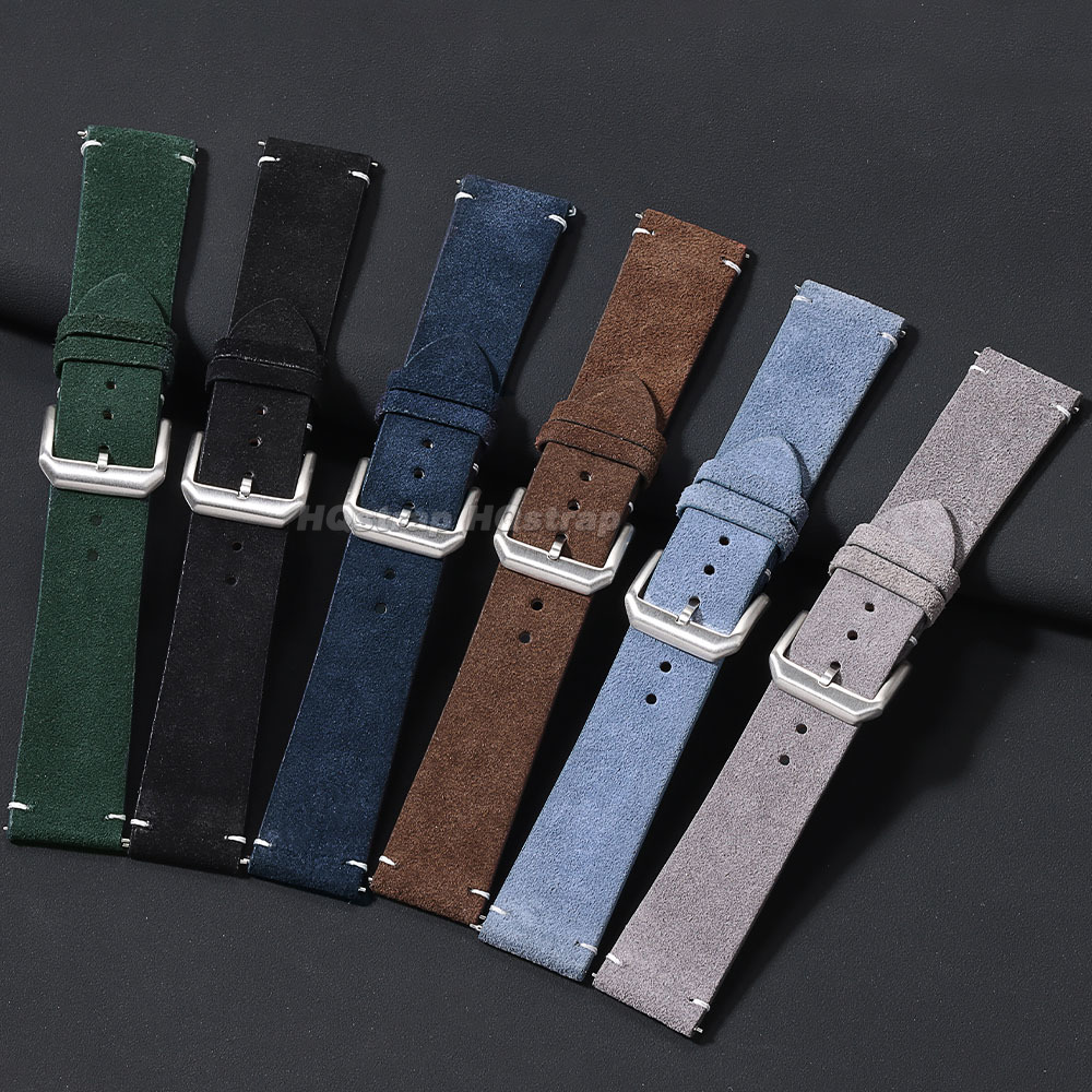 20mm 22mm Soft Suede Leather W - Smartwatch Vintage Watches For Women 리뷰 및 가격