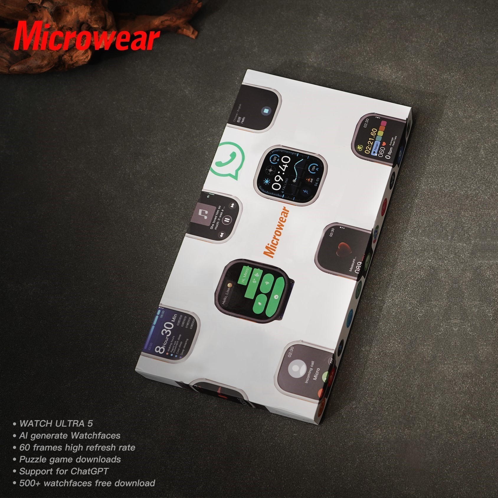 Whatsapp Quick Replies Ultra5  - Smartwatch Watch Whatsapp 리뷰 및 가격