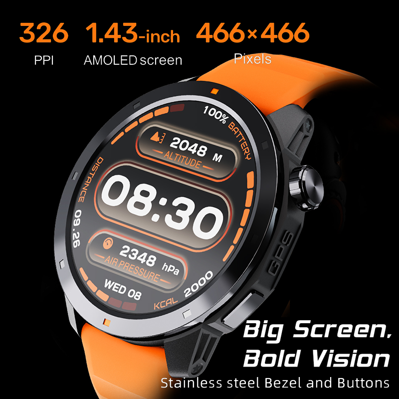 North Edge Men's 1.43 Inch IPS - Smartwatch Timex Watches For Men 리뷰 및 가격