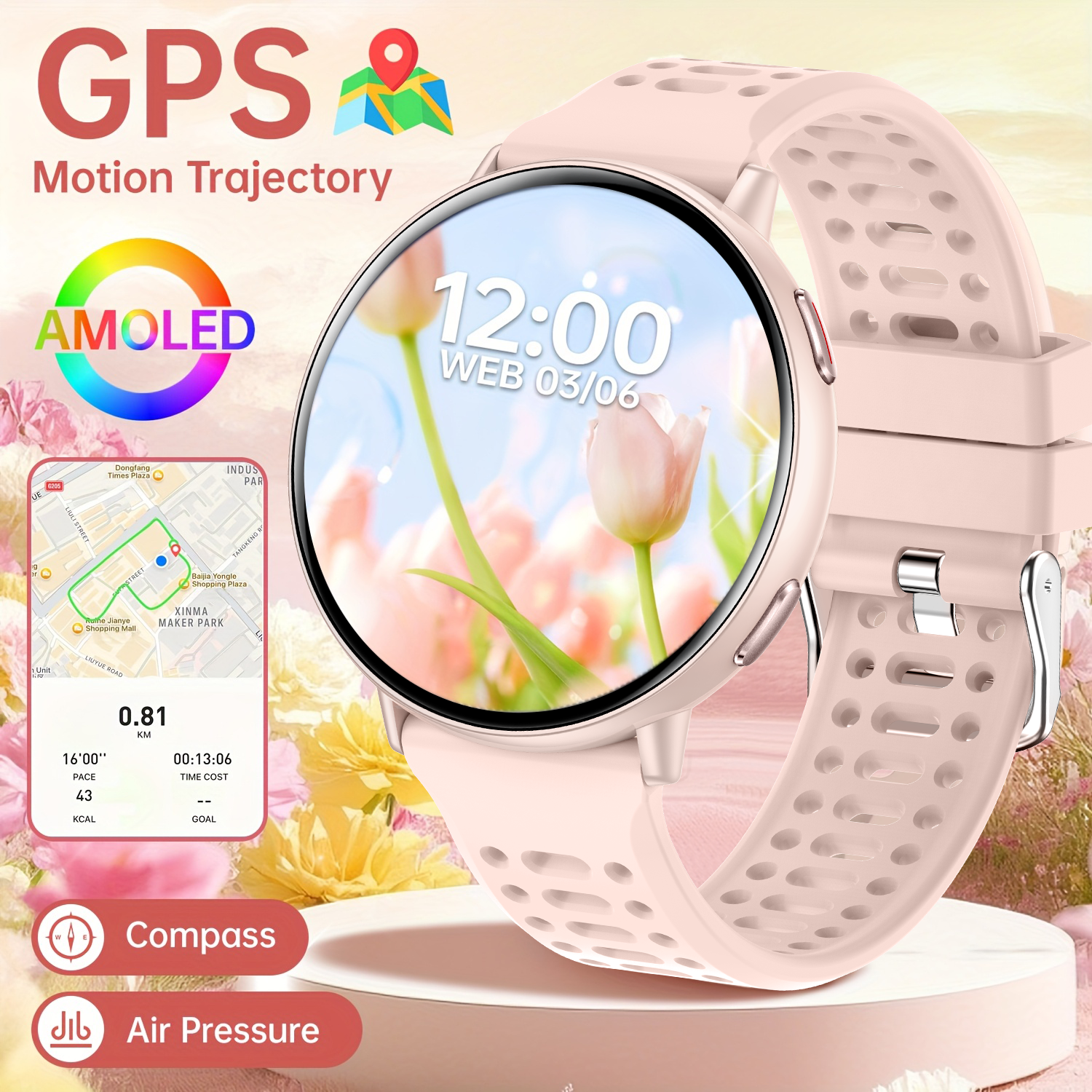 New hot GPS smartwatch 1.43 AM - Smartwatch Watches Gift For Women 리뷰 및 가격