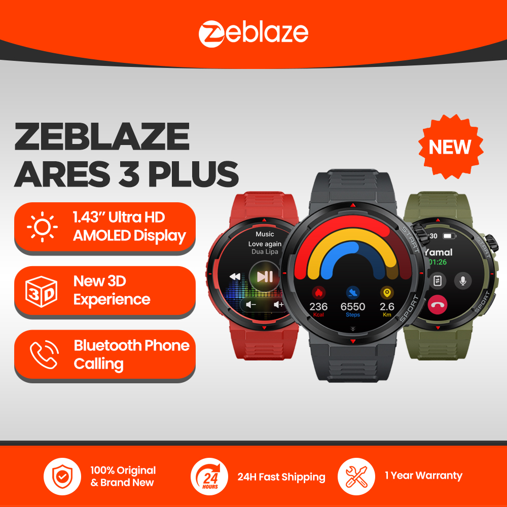 New Zeblaze Ares 3 Plus 1.43'' - Hybrid Smartwatch 리뷰 및 가격
