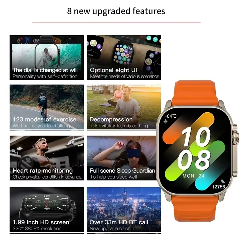 New Watch T10 Ultr Smart Watch - Smartwatch Watches Girls 리뷰 및 가격