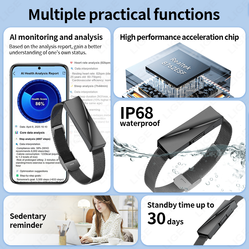 LIGE For Android IOS New Smart - Smartwatch Watches Gift For Women 리뷰 및 가격