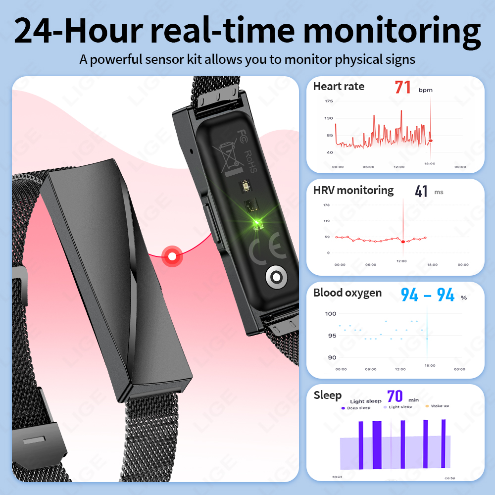 LIGE For Android IOS New Smart - Smartwatch Watches Gift For Women 리뷰 및 가격