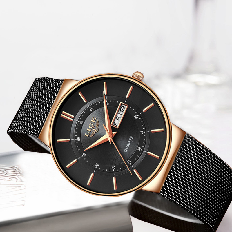 LIGE Women Watches Luxury Bran - Minimalist Thin Watch 리뷰 및 가격