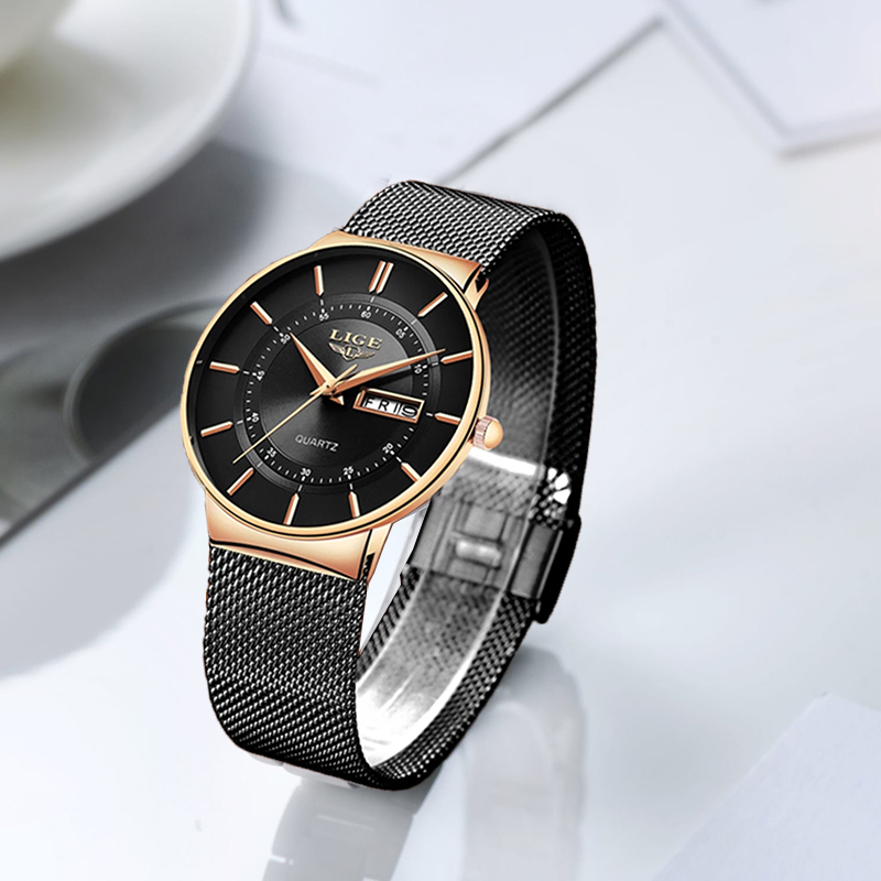 LIGE Women Watches Luxury Bran - Minimalist Thin Watch 리뷰 및 가격