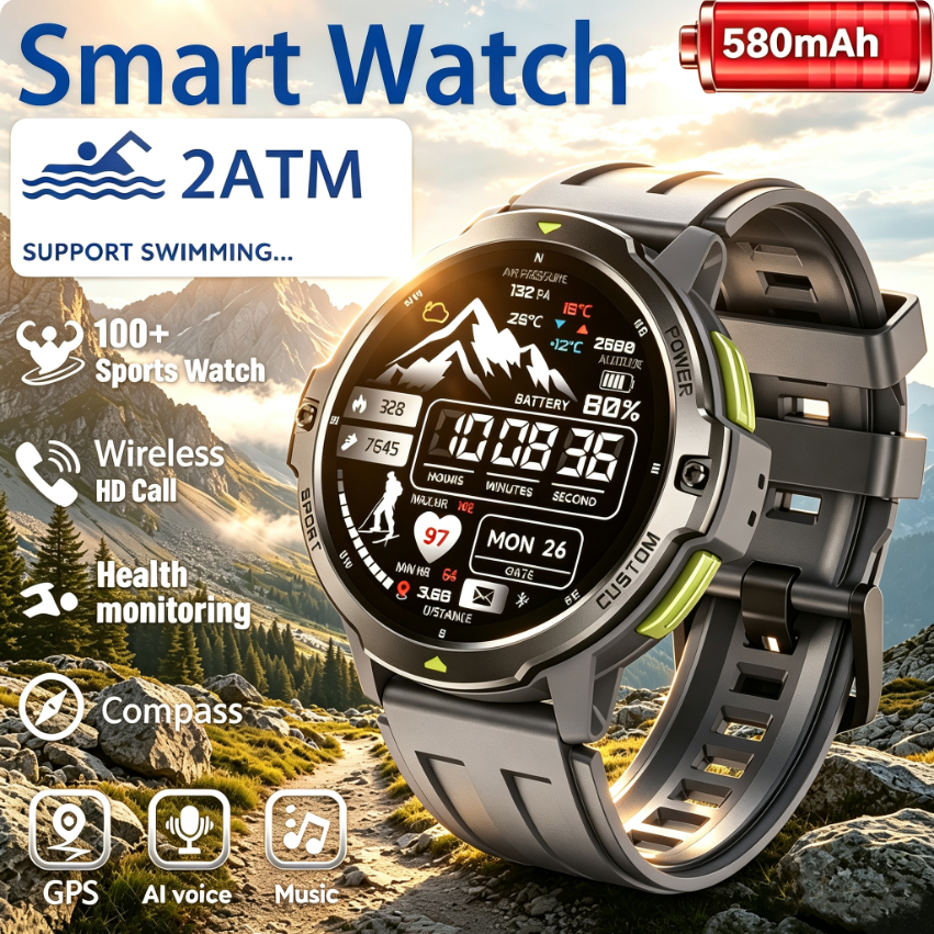 NEW Military GPS Smartwatch 3A - Smartwatch Timex Watches For Men 리뷰 및 가격