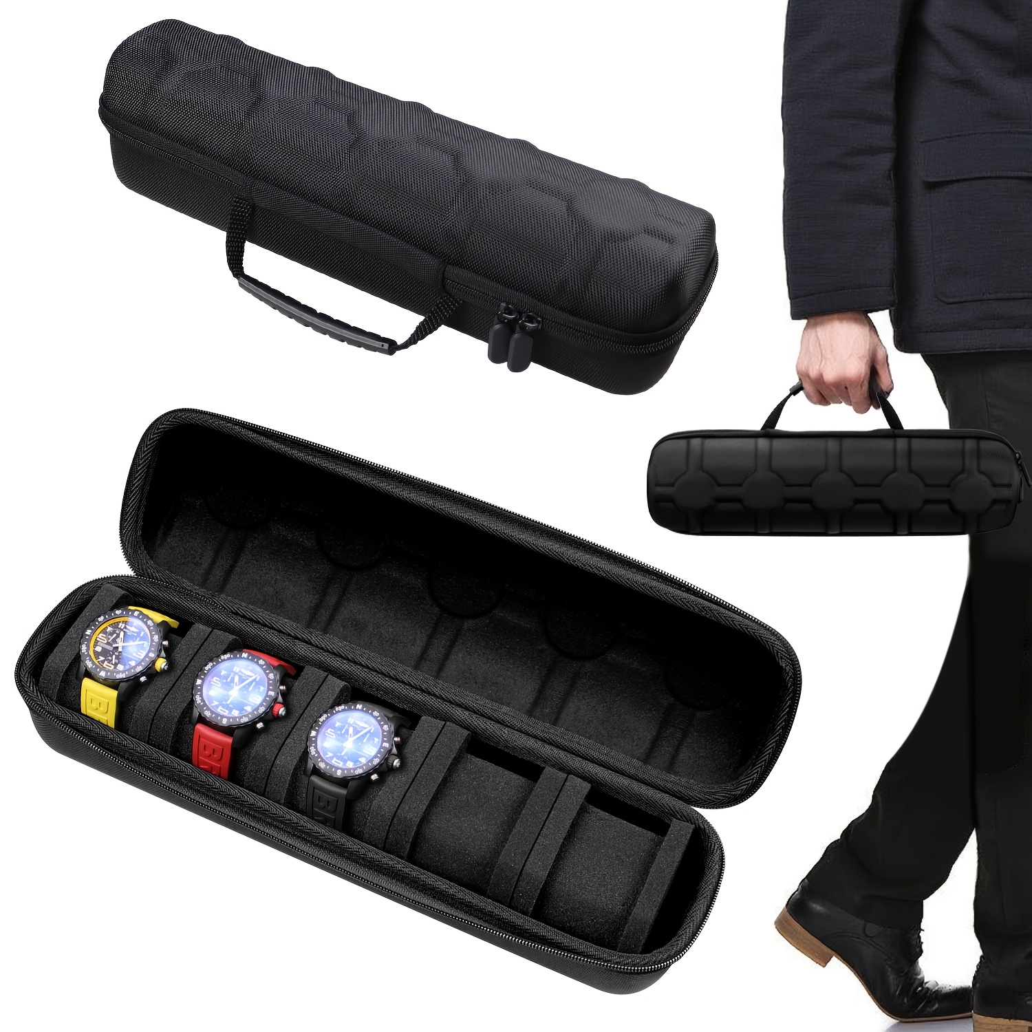 1pc 5-Slot Watch Case | Hard S - Tag Watches Smartwatch 리뷰 및 가격