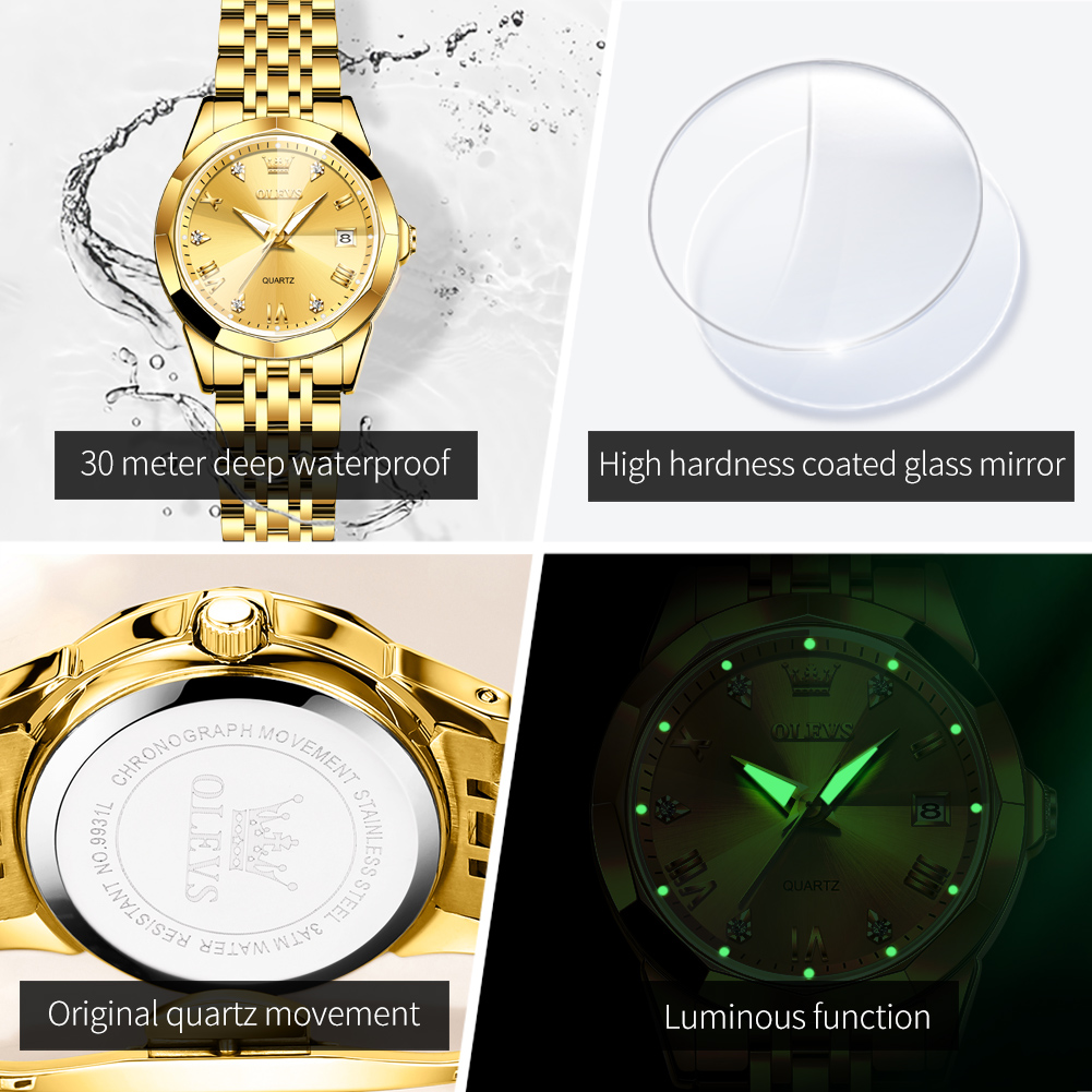 OLEVS Fashion Golden Watch for - Minimalist Thin Watch 리뷰 및 가격