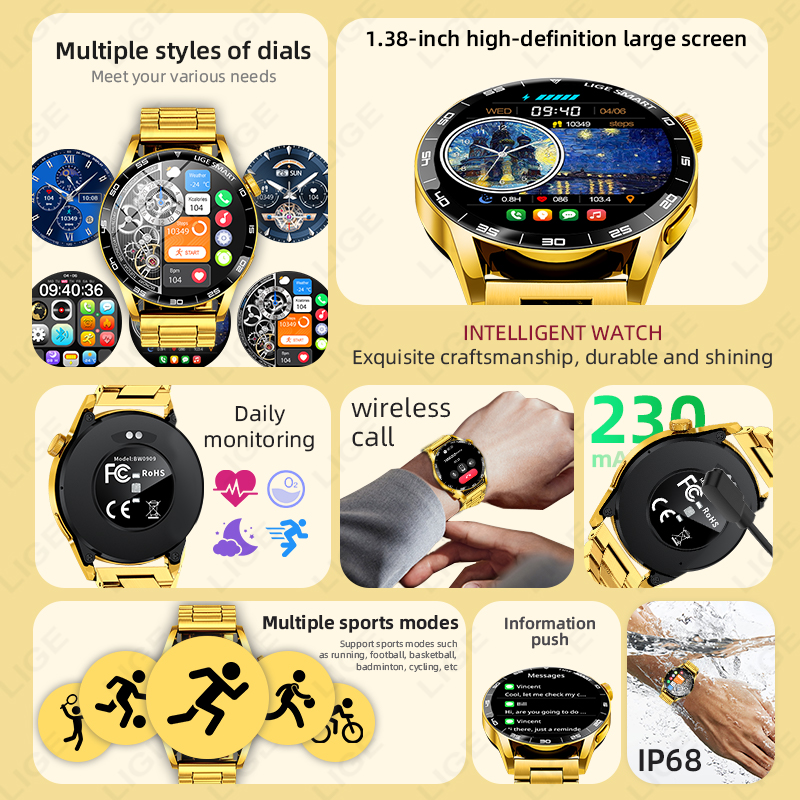 LIGE New Voice Calling Smart W - Smartwatch Watches Gift For Women 리뷰 및 가격