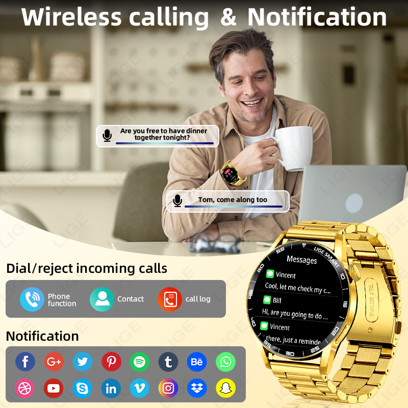 LIGE New Voice Calling Smart W - Smartwatch Watches Gift For Women 리뷰 및 가격