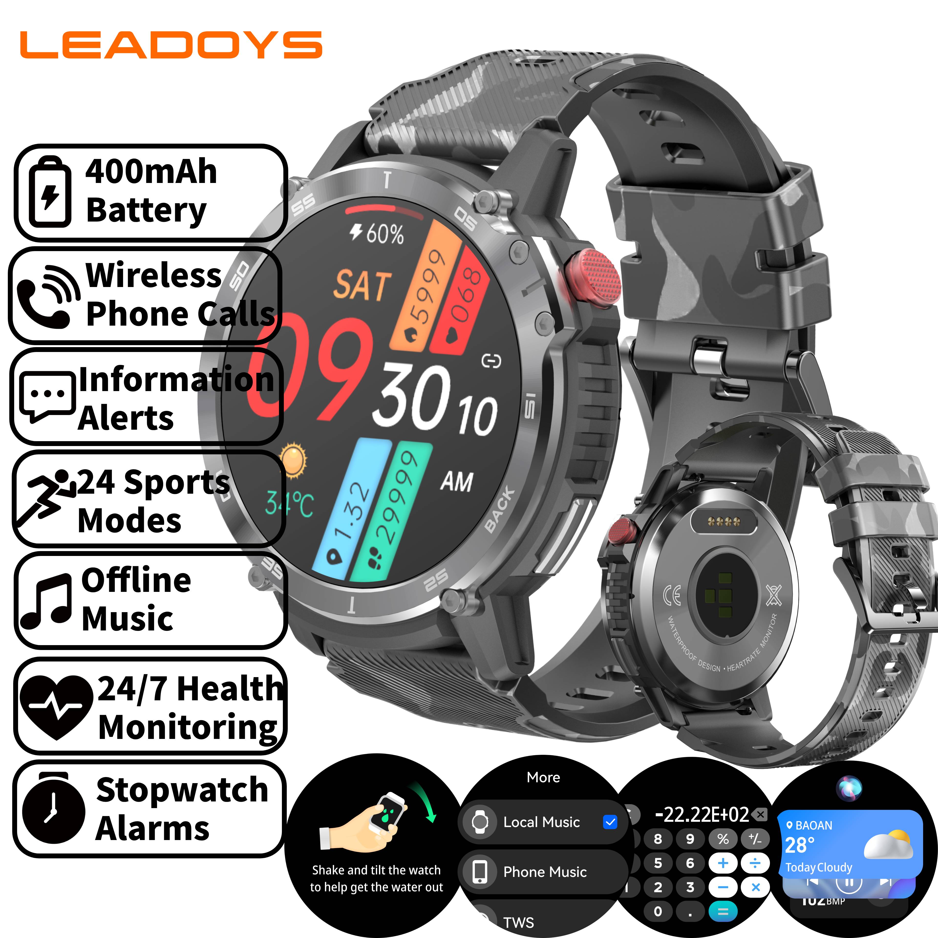 LEADOYS Smart Watch with Off-l - Smartwatch Online Watches For Men 리뷰 및 가격