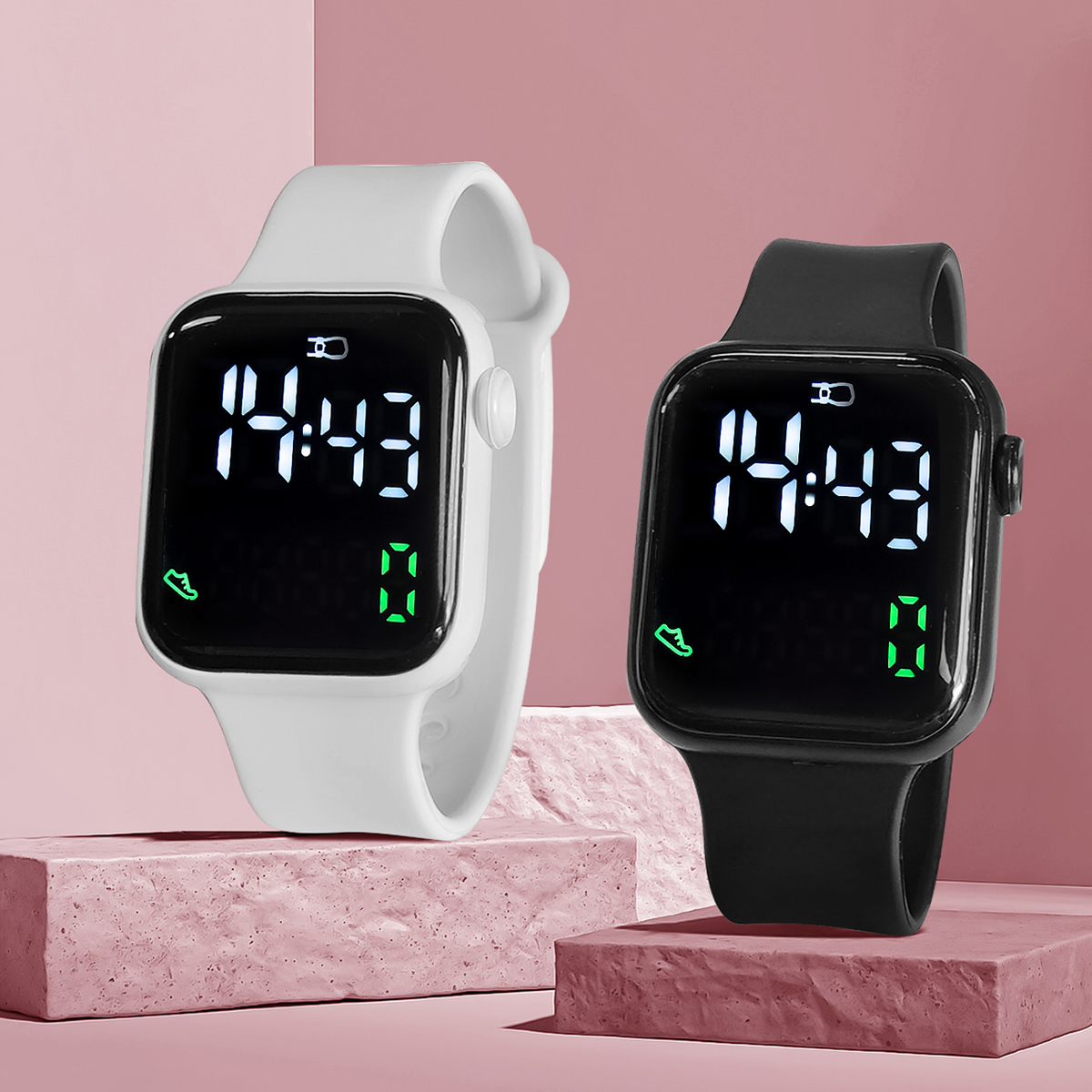 New 2PCS Student Minimalist Sm - Smartwatch Watches Girls 리뷰 및 가격